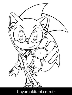 Sonic boyama sayfası – yaratıcılığı geliştirir, keyifli zaman