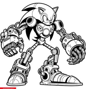 Sonic boyama sayfası, Sonic coloring page, , 