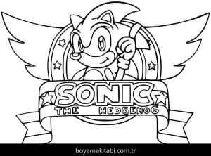 Sonic boyama sayfası – boyama çalışması, yaratıcılığı geliştirir
