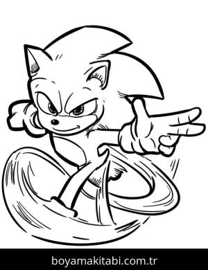 Sonic boyama sayfası – evde etkinlik, ücretsiz yazdır