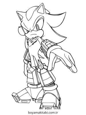 Sonic boyama sayfası – keyifli zaman, renkli çizimler