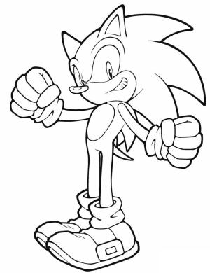 Sonic boyama sayfası, Sonic coloring page, Havalı Sonik, 