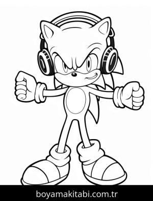 Sonic boyama sayfası – yaratıcılık, eğlenceli etkinlik