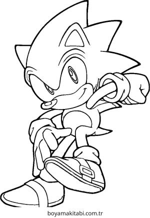 Sonic boyama sayfası – eğitici aktivite, yaratıcılık