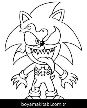 Sonic boyama sayfası – yaratıcılık, eğlenceli etkinlik