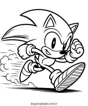 Sonic boyama sayfası – yaratıcılığı geliştirir, keyifli zaman