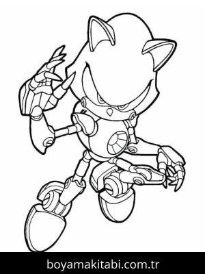 Sonic boyama sayfası – boyama çalışması, yaratıcılığı geliştirir