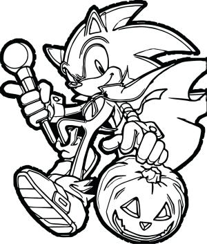 Sonic boyama sayfası, Sonic coloring page, Cadılar Bayramı Sesi, 