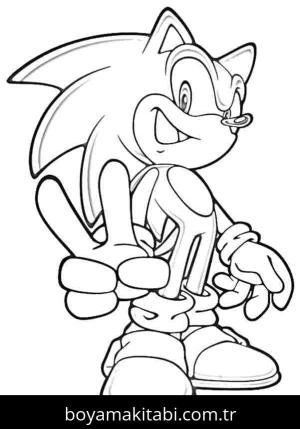 Sonic boyama sayfası – boyama çalışması, yaratıcılığı geliştirir