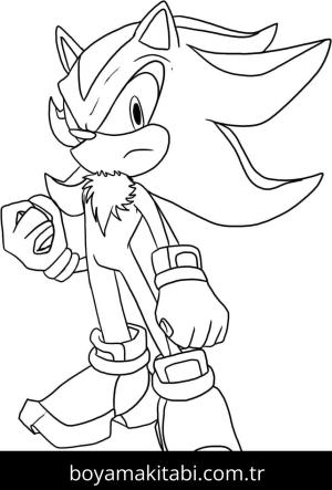 Sonic boyama sayfası – el becerilerini geliştirir, boyama çalışması