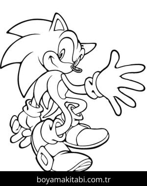Sonic boyama sayfası – okul öncesi, evde etkinlik