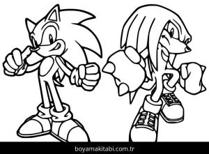 Sonic boyama sayfası – el becerilerini geliştirir, boyama çalışması