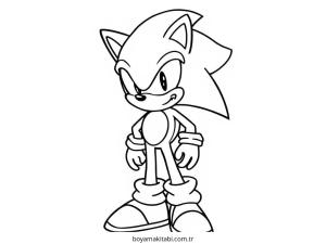 Sonic boyama sayfası – eğitici aktivite, yaratıcılık