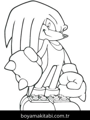 Sonic boyama sayfası – çocuk aktivitesi, PDF indir