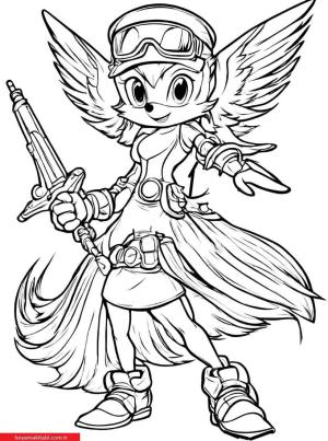 Sonic boyama sayfası, Sonic coloring page, , 