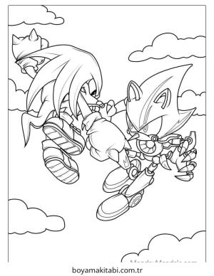 Sonic boyama sayfası – çocuk aktivitesi, PDF indir