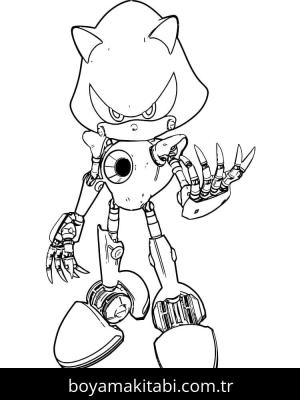 Sonic boyama sayfası – eğitici aktivite, yaratıcılık