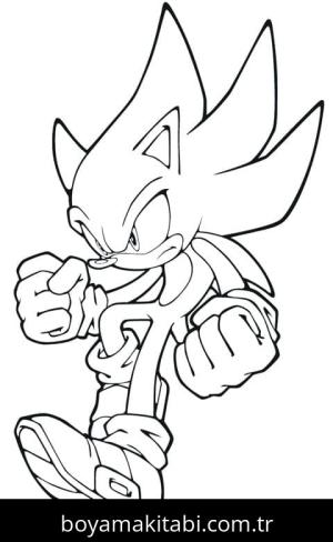 Sonic boyama sayfası – ücretsiz yazdır, boyama etkinliği