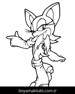 Sonic boyama sayfası – renkli çizimler, okul öncesi