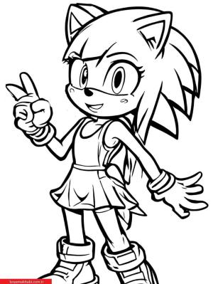 Sonic boyama sayfası, Sonic coloring page, , 