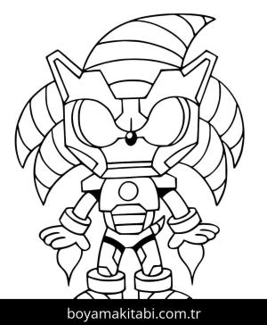 Sonic boyama sayfası – çocuk aktivitesi, PDF indir