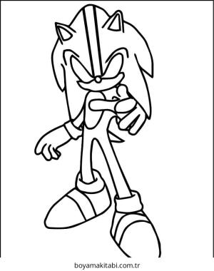 Sonic boyama sayfası – evde etkinlik, ücretsiz yazdır