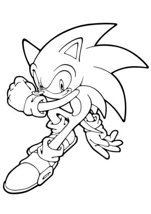 Sonic boyama sayfası, Sonic coloring page, Sonic131, 