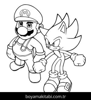 Sonic boyama sayfası – yaratıcılık, eğlenceli etkinlik