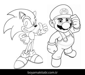 Sonic boyama sayfası – evde etkinlik, ücretsiz yazdır