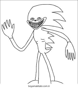 Sonic boyama sayfası – boyama etkinliği, çocuk aktivitesi