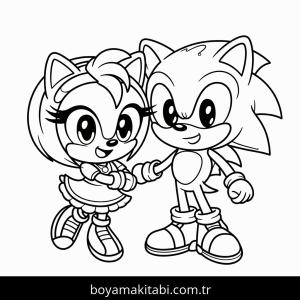 Sonic boyama sayfası – çocuk aktivitesi, PDF indir