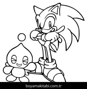 Sonic boyama sayfası – eğitici aktivite, yaratıcılık