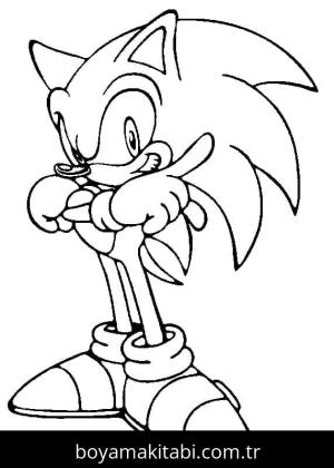 Sonic boyama sayfası – keyifli zaman, renkli çizimler