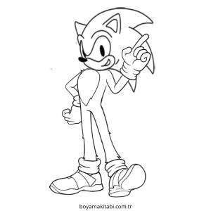 Sonic boyama sayfası – okul öncesi, evde etkinlik