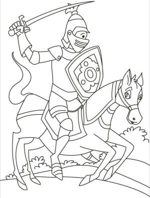 Şövalye boyama sayfası,  coloring page, Şövalye Dövüş, 