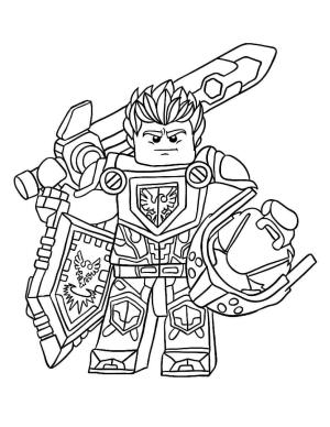 Şövalye boyama sayfası,  coloring page, Havalı Lego Şövalyesi, 