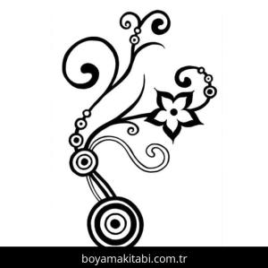 Soyut boyama sayfası – basit çizim, kolay boyama