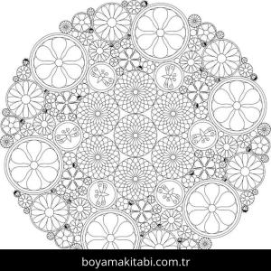 Soyut boyama sayfası – çocuk aktivitesi, PDF indir
