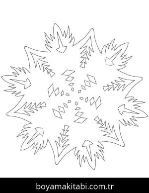 Soyut boyama sayfası – sanatsal çalışma, çocuklar için