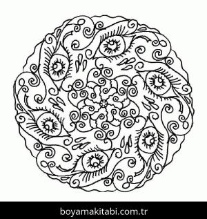 Soyut boyama sayfası – çocuk aktivitesi, PDF indir