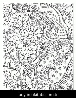 Soyut boyama sayfası – renkli çizimler, okul öncesi