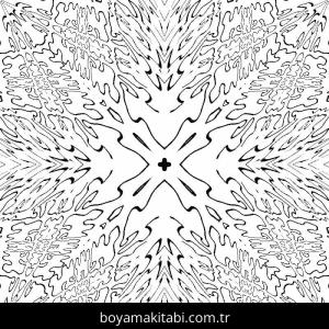 Soyut boyama sayfası – keyifli zaman, renkli çizimler