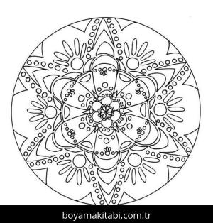 Soyut boyama sayfası – çocuk aktivitesi, PDF indir