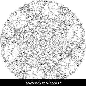 Soyut boyama sayfası – yaratıcılığı geliştirir, keyifli zaman