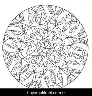 Soyut boyama sayfası – PDF indir, sevimli karakter