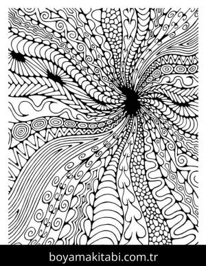 Soyut boyama sayfası – evde etkinlik, ücretsiz yazdır