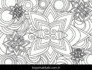 Soyut boyama sayfası – ücretsiz yazdır, boyama etkinliği