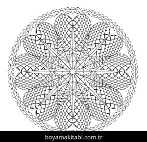 Soyut boyama sayfası – ücretsiz yazdır, boyama etkinliği