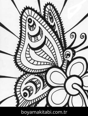 Soyut boyama sayfası – eğitici aktivite, yaratıcılık