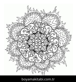 Soyut boyama sayfası – boyama çalışması, yaratıcılığı geliştirir